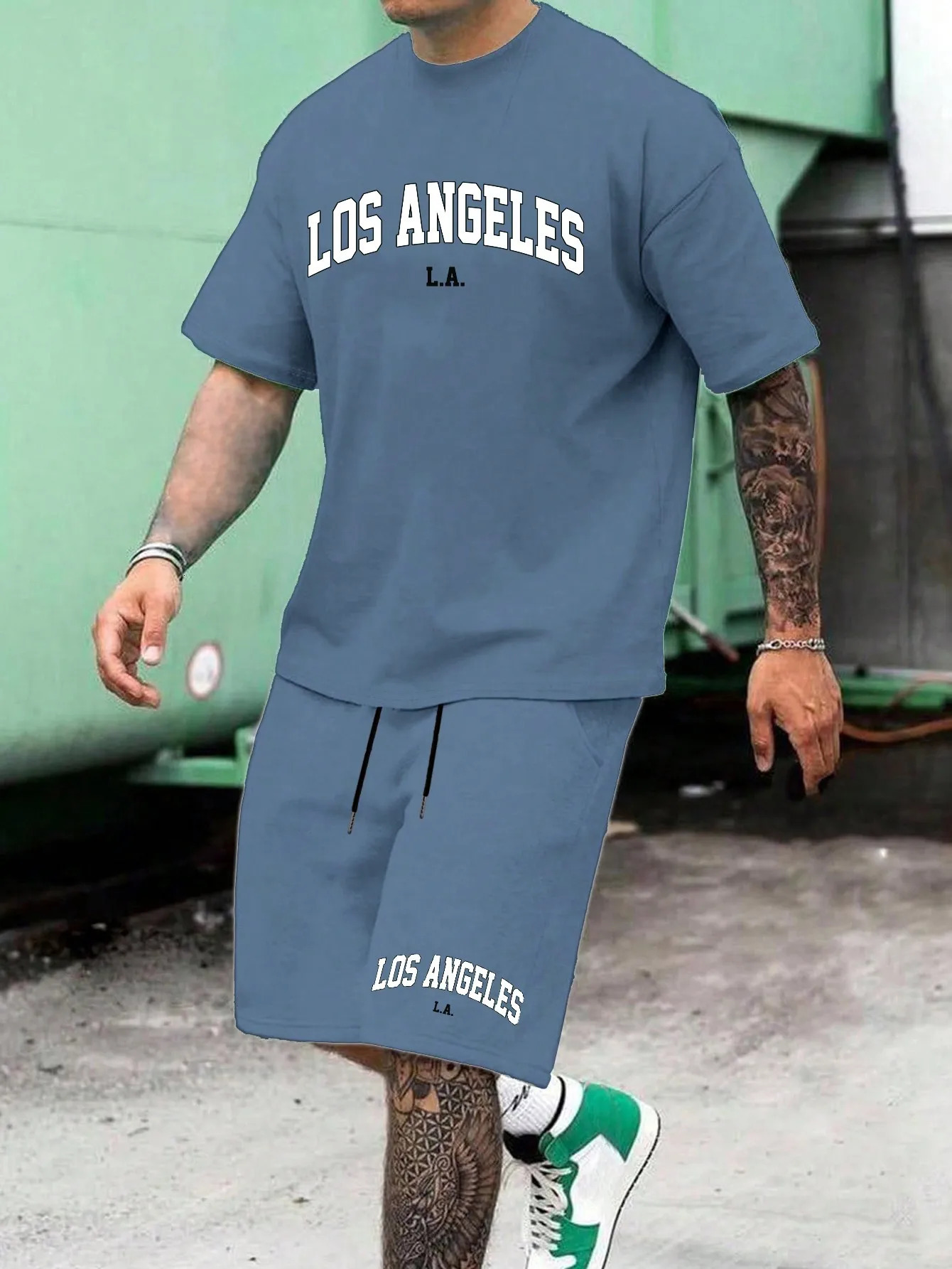 Mens Sets 3D Tracksuit Summer Fashion Clothes for Man TShirt Shorts 2 Piece Casual Suit Streetwear Oversized Outfit 240808