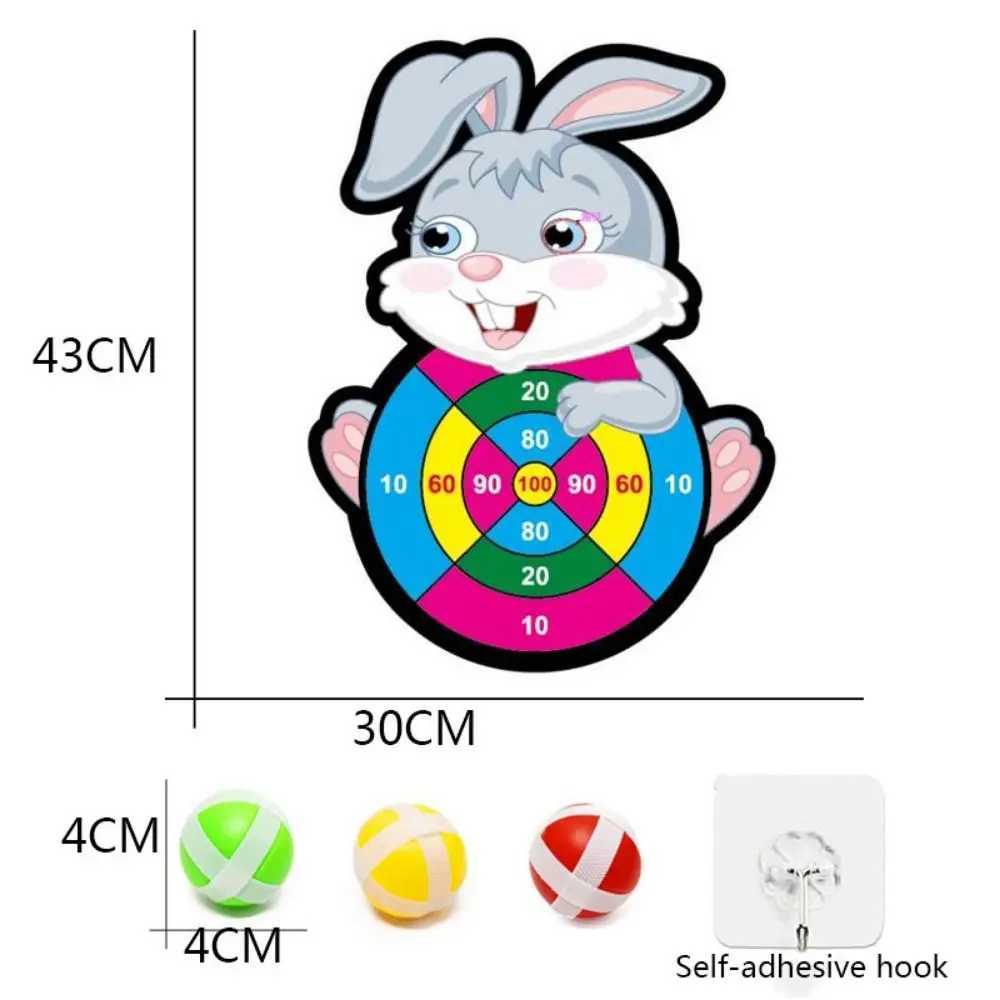 Children Education Cartoon Sports Accessories Elephant Arithmetic toy Dart Toy Sticky Ball Animal Dart Board Y240807