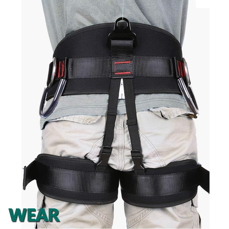 Semi-body harness mountaineering climbing emergency rescue rappelling equipment harnesses