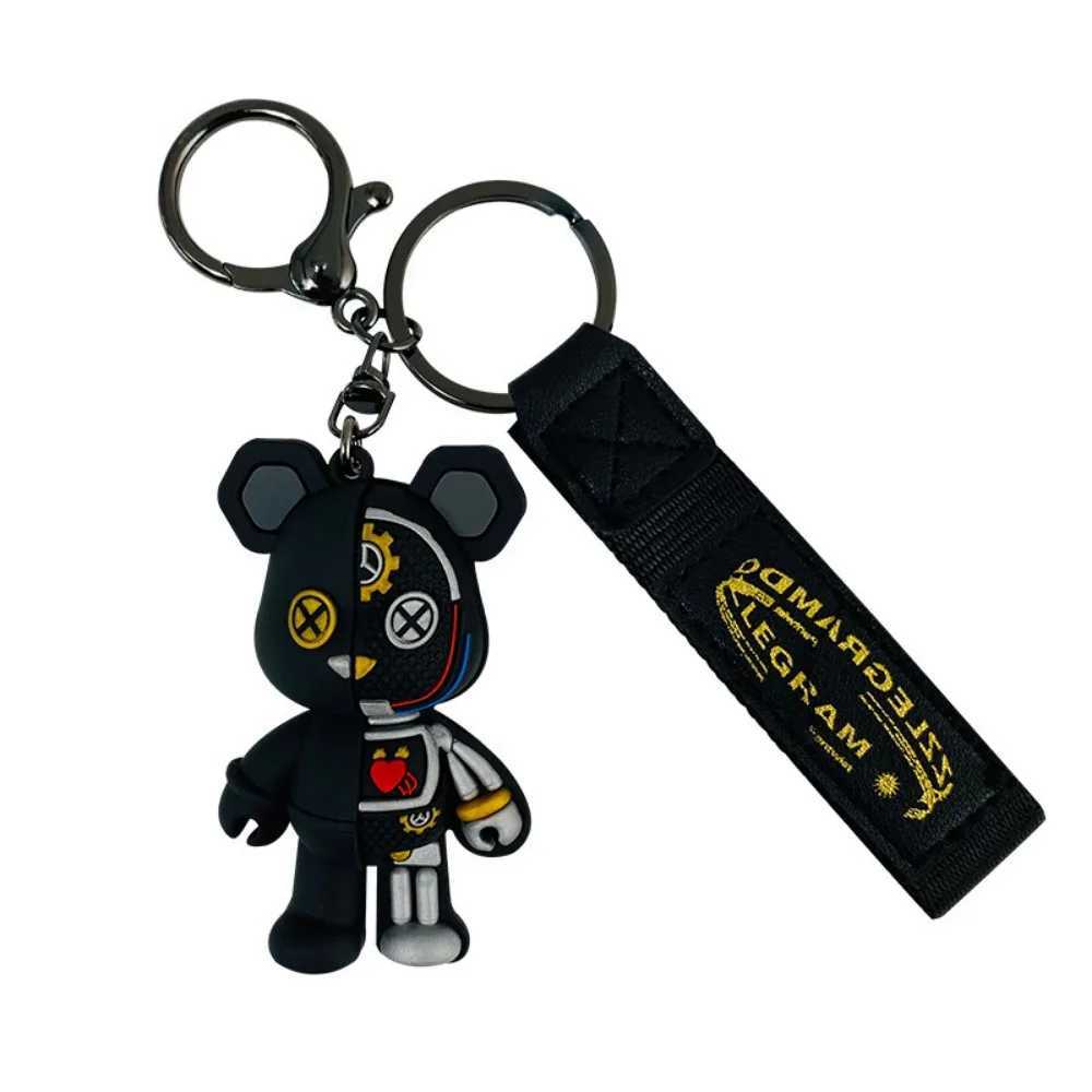 Cartoon Simple Mechanical Bear Cute Niche Doll Keychain Chain Bag Personalized Small Pendant Accessories Keychain Decorative Gift W240808
