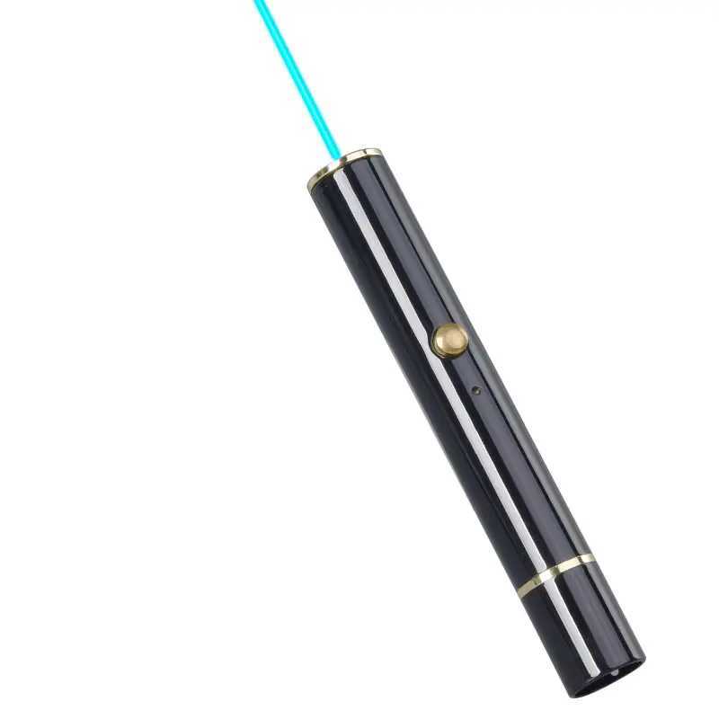 Aenfor500-510nm Cyan Laser Pointer 532nm Green laser pen 650nm Red Laser Built-in USB Rechargeable Beam Pointer PenM240809