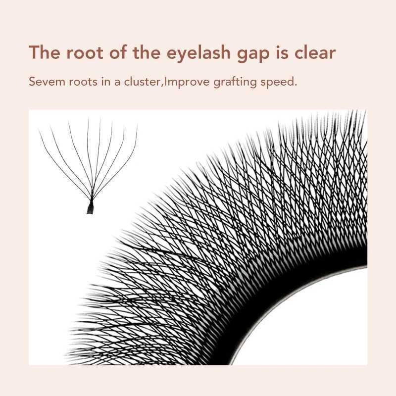 DIYDAY 7D 8D W Shape Eyelash Extension Premade Volume Fans W Shaped 3D 4D 5D 6D 7D 8D False Lashes for MakeupM240806