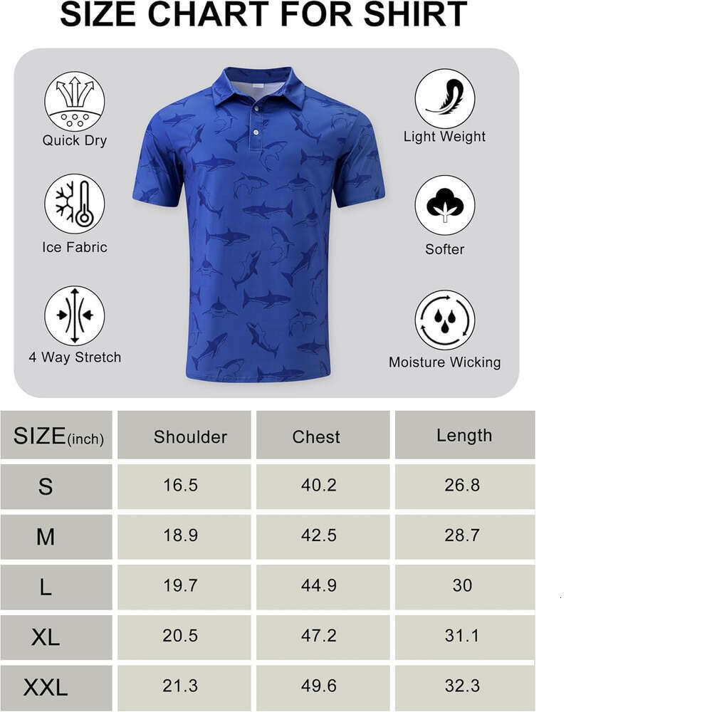 Mens Polo shirt Dry Fit Sleeve Moisture Wicking Performance Golf Tennis Shirt Polos shirts tshirt Casual tops summer clothes Short sleeve
