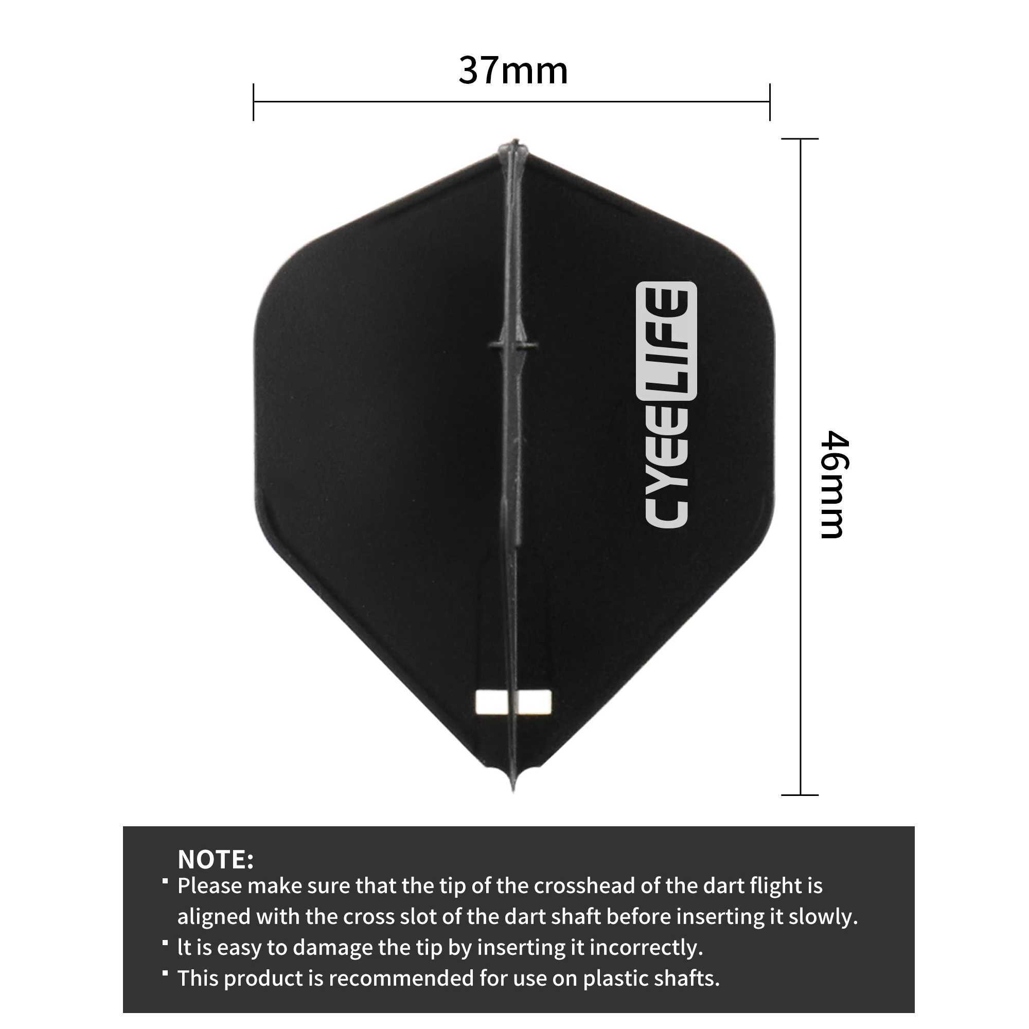 CyeeLife 6PCS Dart Flight Standard Shape regular Flight +12pcs Spring Dart Accessorie Set Durable Anti-Fal Y240807