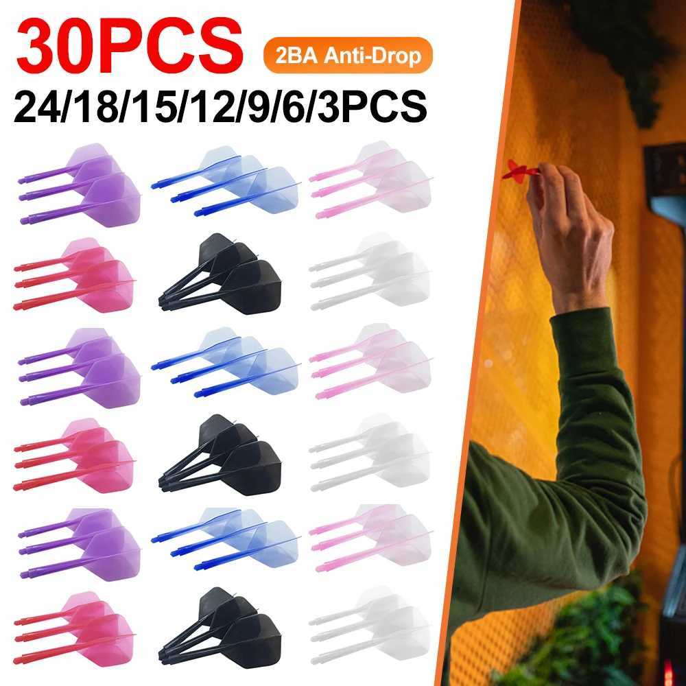 3-30pcs BA Plastic Professional Dart Flights Soft Screw Integrated Dart Flight Anti-Drop Darts Flights ForIndoor Outdoor Playing Y240807