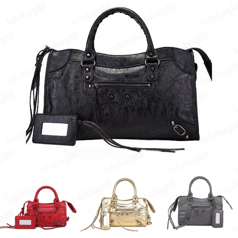 City Leather Tote Shoulder Simple Crossbody Bags Designer Women Bag Motorcycle Handbag Solid Color Fashion Street 3 Sizes Xb073