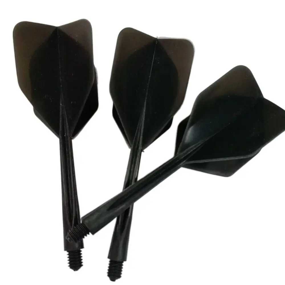 3PCS 2BA Darts Tail Durable Anti-fall Soft Darts Flights Transparent Plastic Shafts Entertainment Y240807