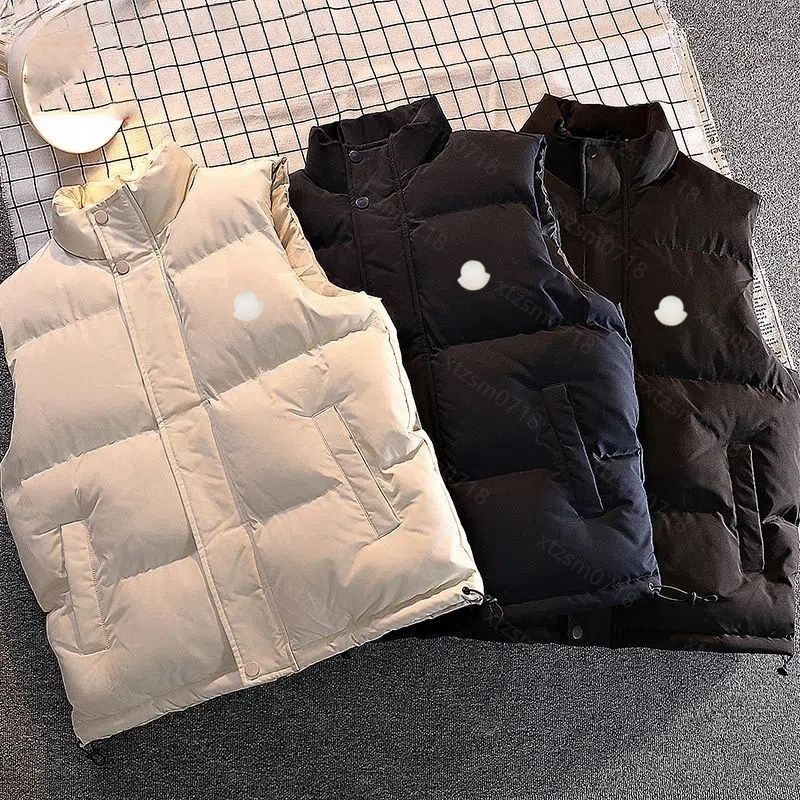 Men's Vests mens vest designer gilet down puffer jacket woman feather filled material coat graphite couple coat Label M-2XL Q250109