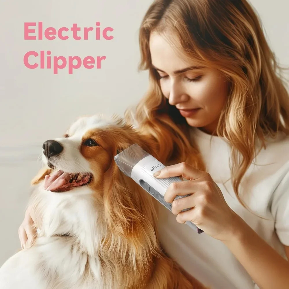 Dog Grooming Kit Pet Grooming Vacuum Dog Clippers Dog Brush for Shedding with 5 Pet Grooming Tools 240808