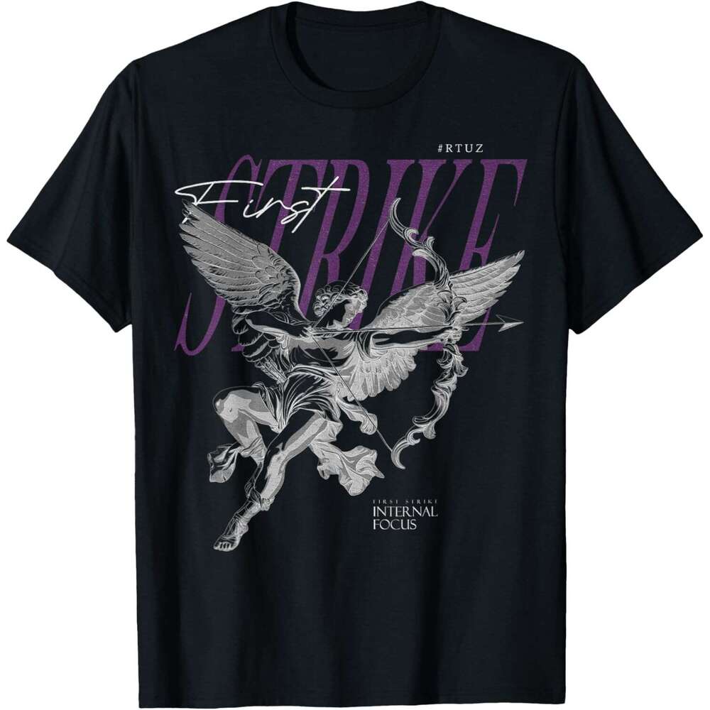 T shirt for Mens Greek mythology Angel Archer Cupid Vintage Graffiti Urban Streetwear T-Shirt Shirts Tshirt Graphic Tee Casual Tops Clothes Short slee