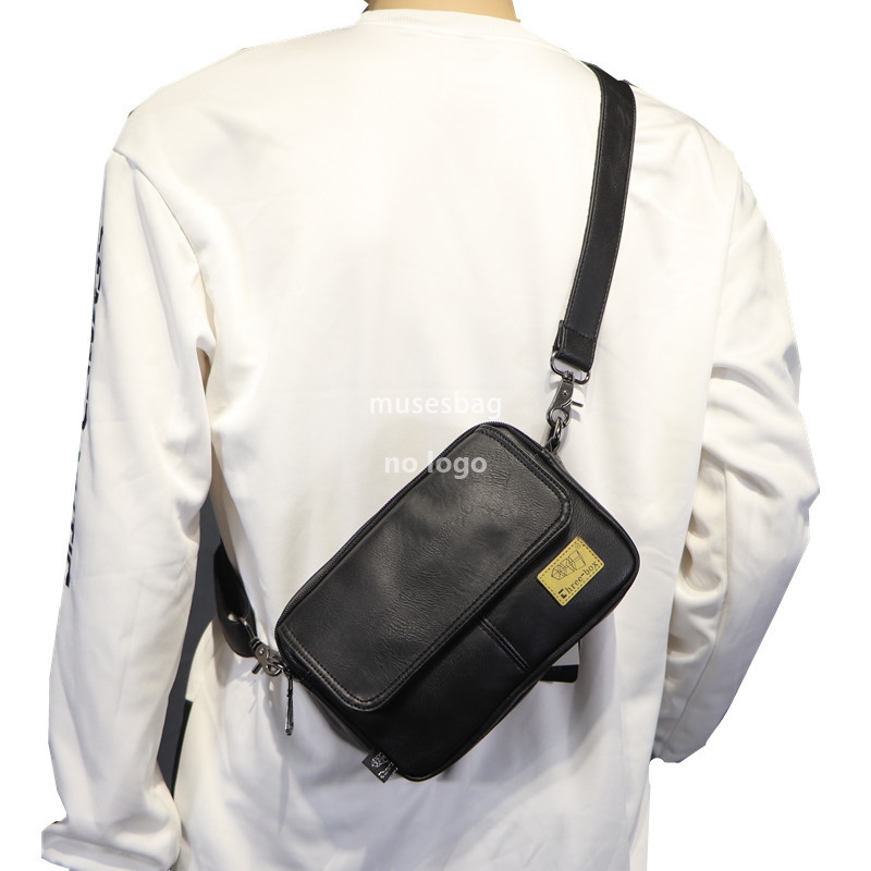 New trend men's shoulder bag casual Japanese personality Japanese men's and women's crossbody backpack small span bag