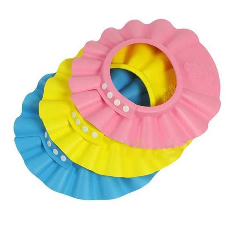 2023 hot selling baby shower cap pad cap adjustable baby shower protection eye waterproof shampoo splash conditionerW240717vbn