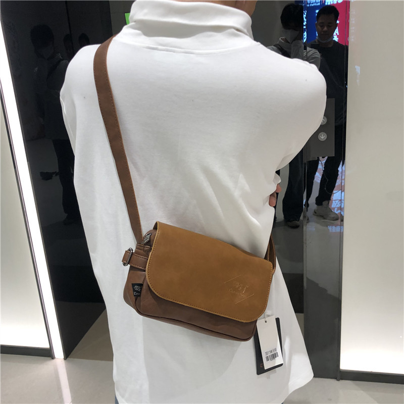 New all-in-one men's shoulder bag leisure port style crossbody bag retro fashion brand outdoor small backpack