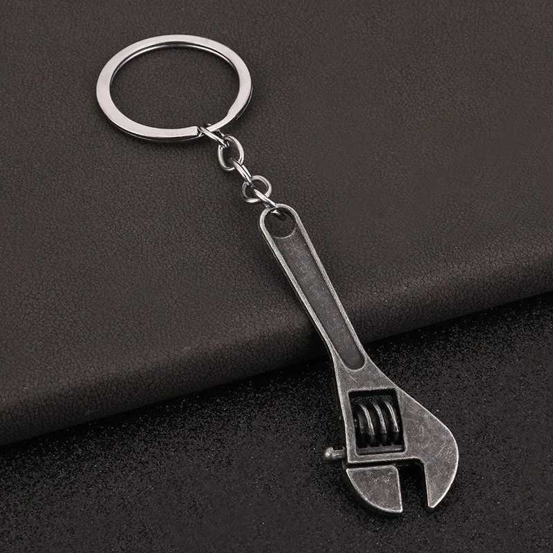 Multi functional mini wrench pendant keychain mobile universal portable maintenance manual tool keychain W240808
