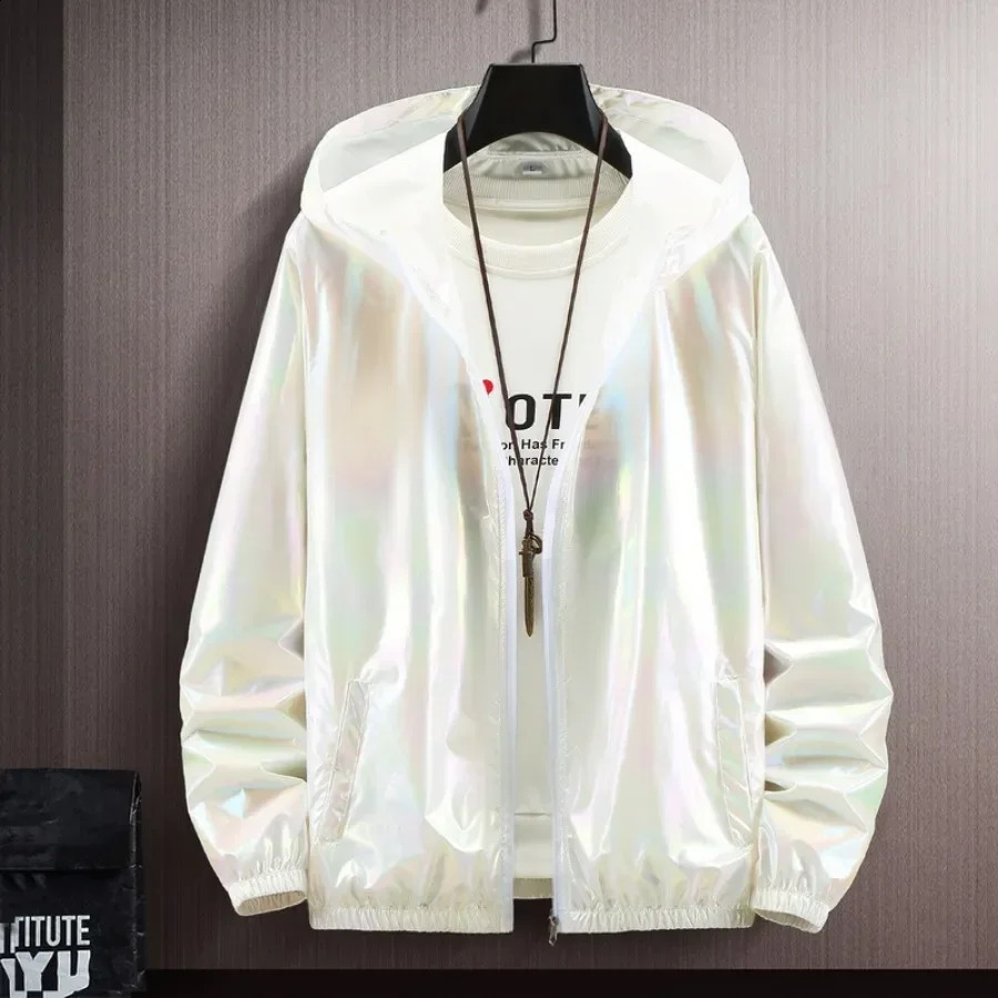 Mens Summer Sunscreen Clothing Sun Protection Clothing for Men Outdoor Sports Quick Drying Skincare Fishing Clothing Men 5XL 240809