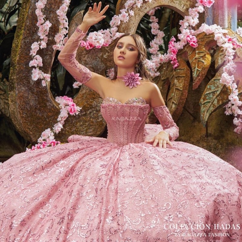 Pink Shiny Sweetheart Quinceanera Dresses Off Shoulder Lace Beads Tull Sweet 16 Ball Grils Brithday Party Gown Vestido De 15 Anos