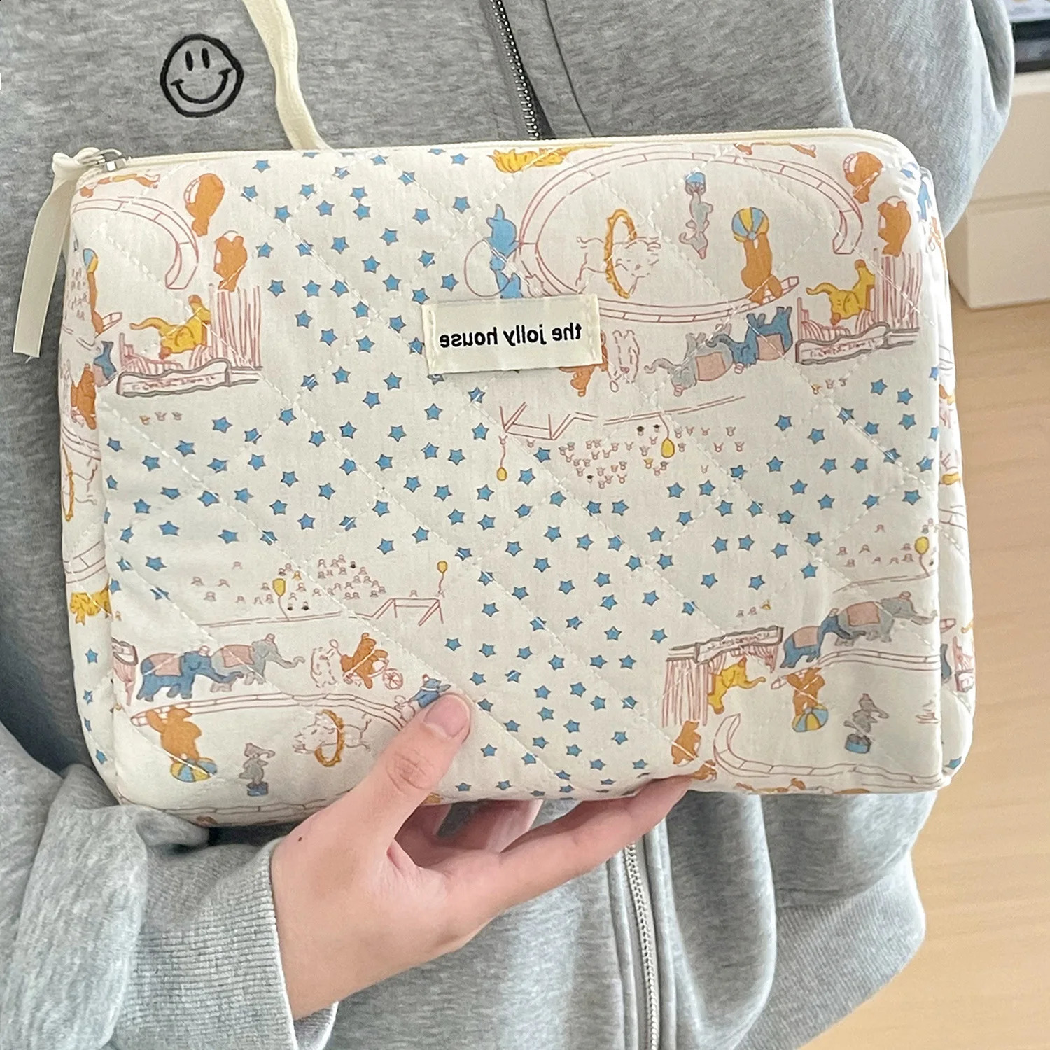 Retro ral Womens Travel Cosmetic Bag Sweet Cute Female Clutch Purse Makeup Case Handbags Portable Ladies Daily Storage Bags 240809 4