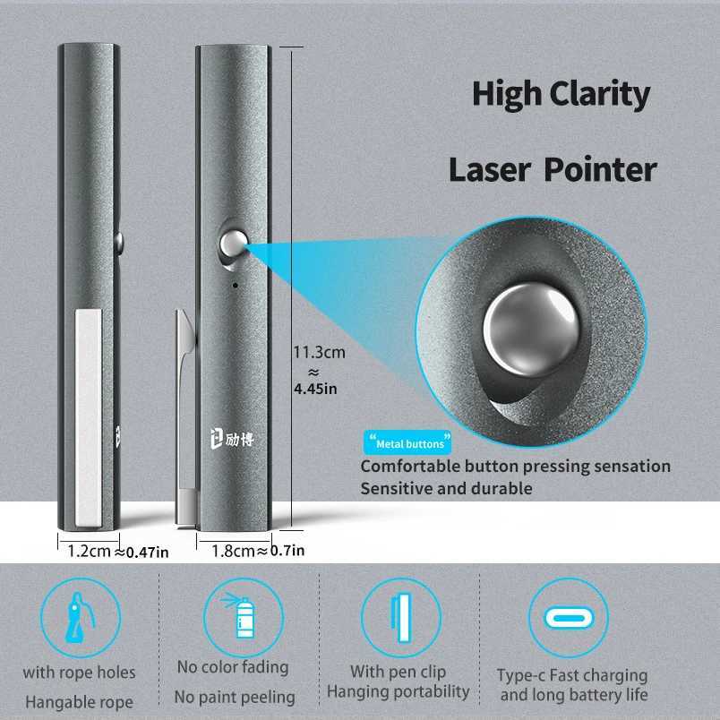 AenforLaser pointer Explanation of red and green laser indicator sand table indication laser pen Playing with petsM240809