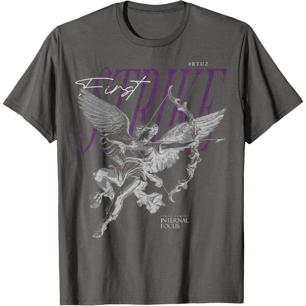 T shirt for Mens Greek mythology Angel Archer Cupid Vintage Graffiti Urban Streetwear T-Shirt Shirts Tshirt Graphic Tee Casual Tops Clothes Short slee