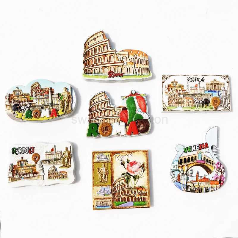Europe Italy Roma Verona Flavor 3D Refrigerator Magnets Fridge Magnetic Tourist Souvenir Decoration Articles Handicraft GiftsXJ240809