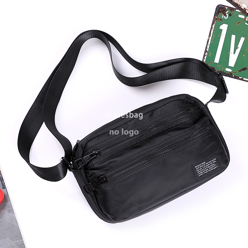 Japanese men's shoulder bag Fashion casual Oxford cloth youth crossbody bag Hip hop sports cycling messenger bag