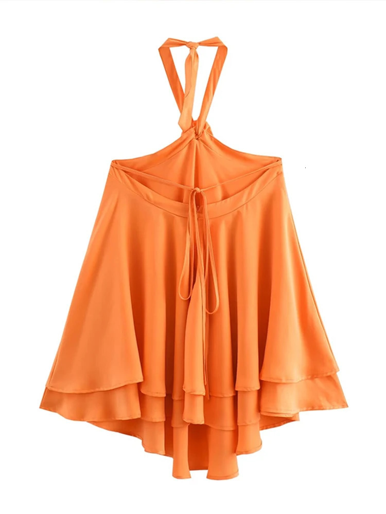Womens flower rack fashion summer mini dress latest solid sleeveless strapless womens party beachwear 240809