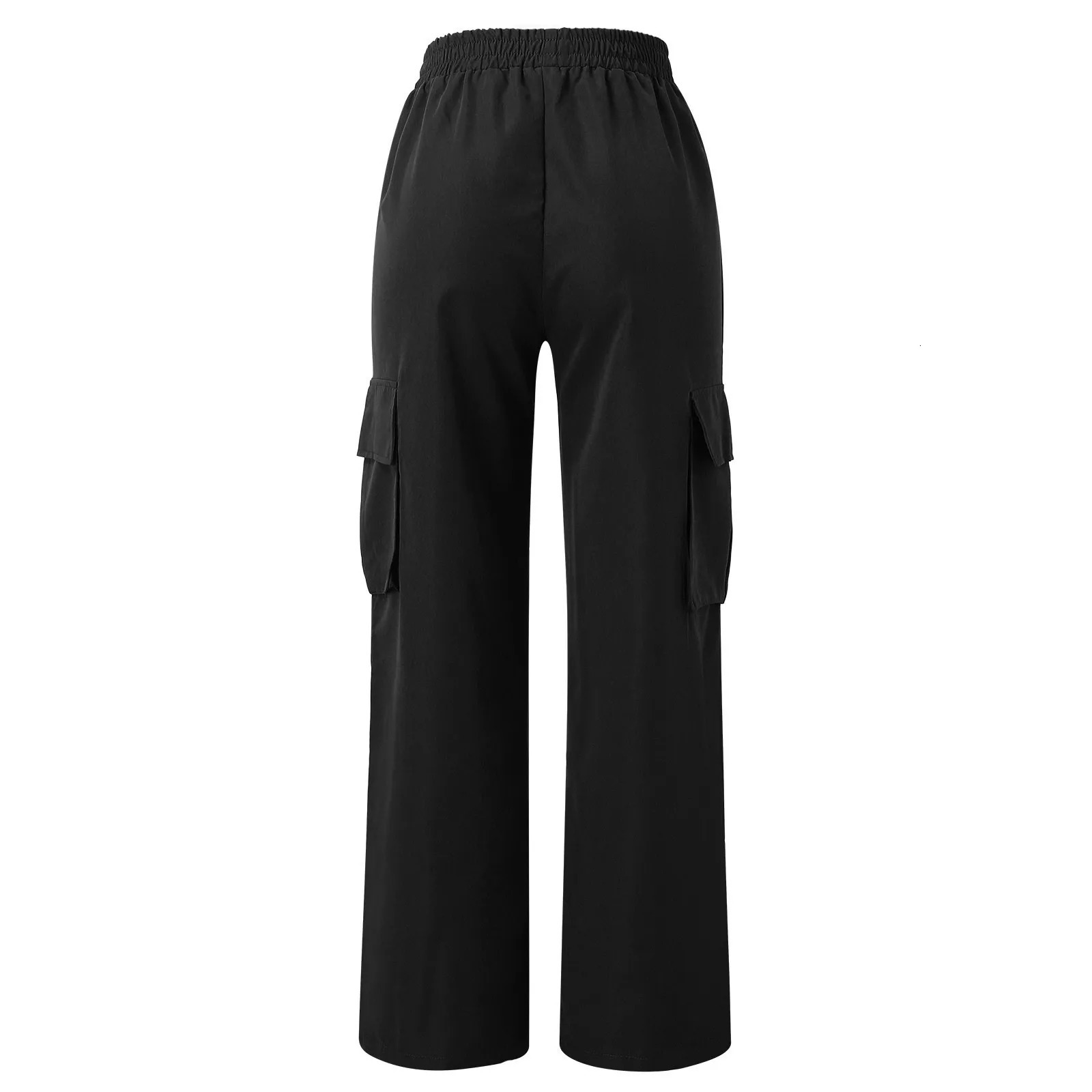 Womens Cargo Pants Elastic High Waist Wide Leg Trousers Straight Leg Joggers Outfits Baggy Wide Leg Sweatpants Oversized Pants 240816