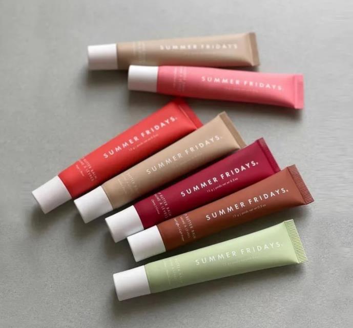 New Lip Butter Balm For Smooth And Soft Lips Pink Beige Brown Sugar Vanilla Sweet Mint Poppy Cherry Summer Fridays Free Shipping