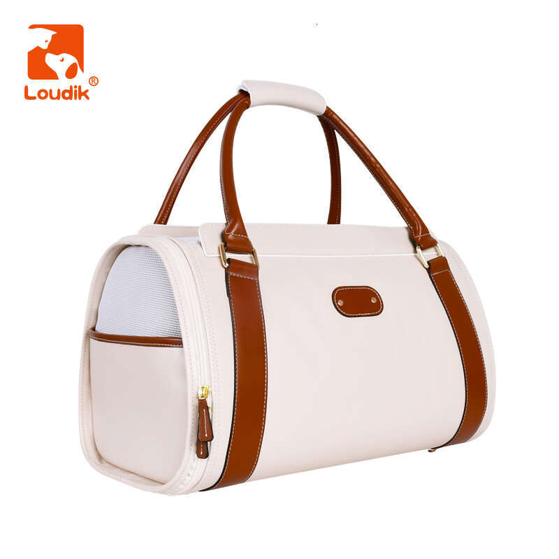 Loudik-Luxury Cat Carrier Bags, Portable Made Leather Pet Backpacks, Waterproof Outdoor Travel Small Dog Carrier Accessories Zozostore