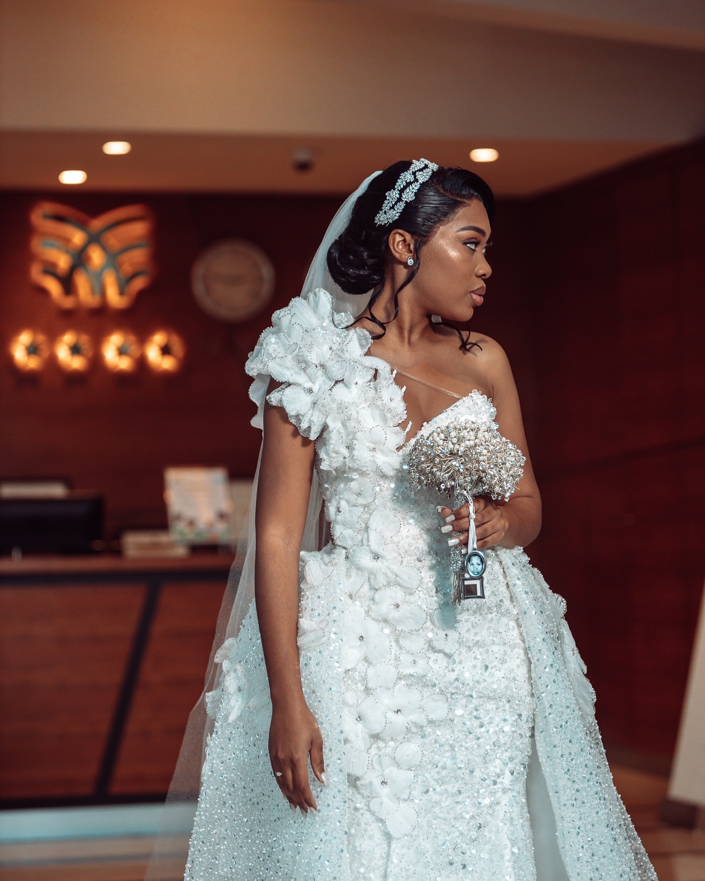 2024 Arabic Aso Ebi Plus Size Ivory Mermaid Wedding Dresses Lacefull Flowers Detachable Train Bridal Gowns Dress Vestidos De Novia ZJ411