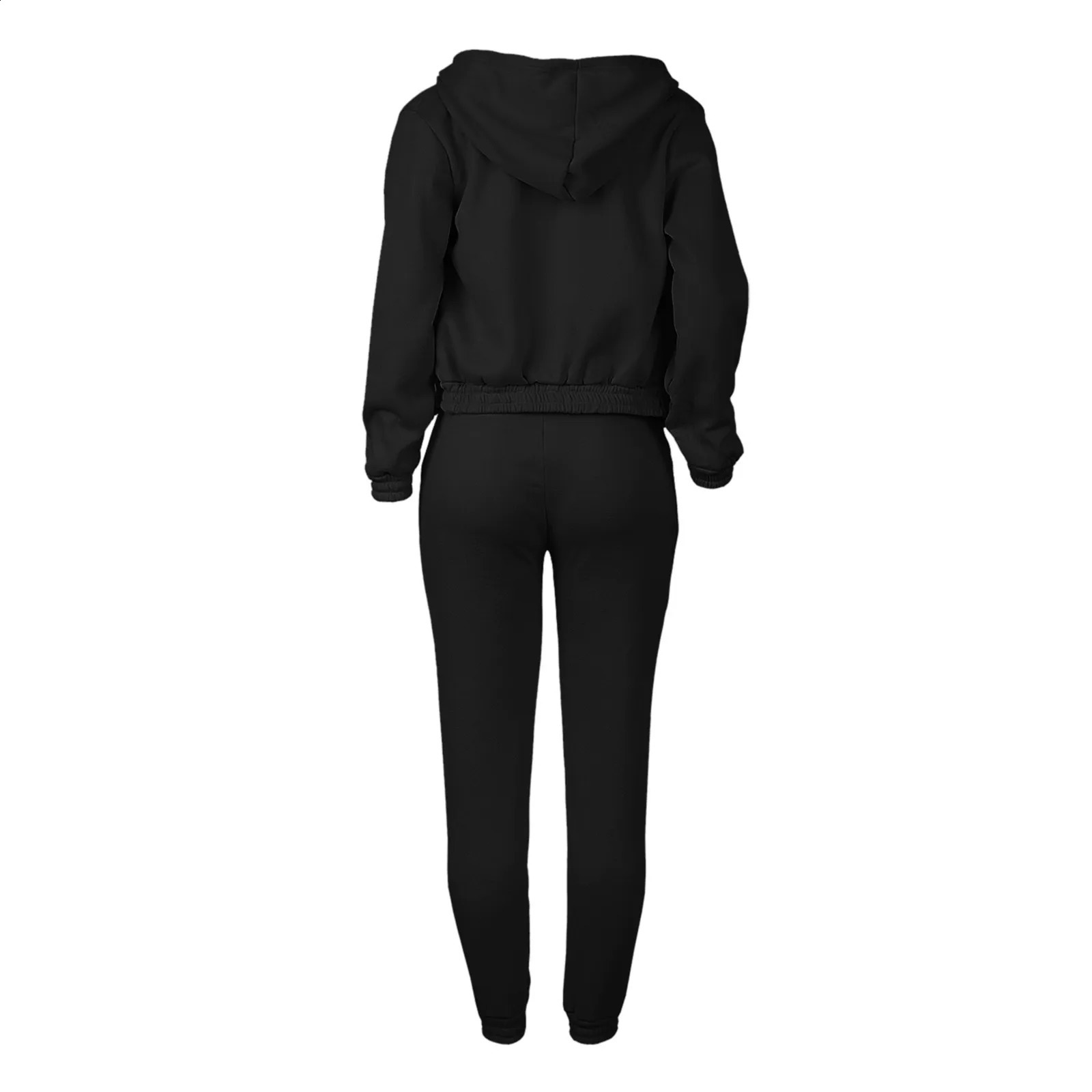 Fashion Women 3 Piece Sets Long Sleeve HoodiesRibbed TankHigh Waist Sweatpants Jogger Pant Suit Sporty Three Pieces Outfits 240809