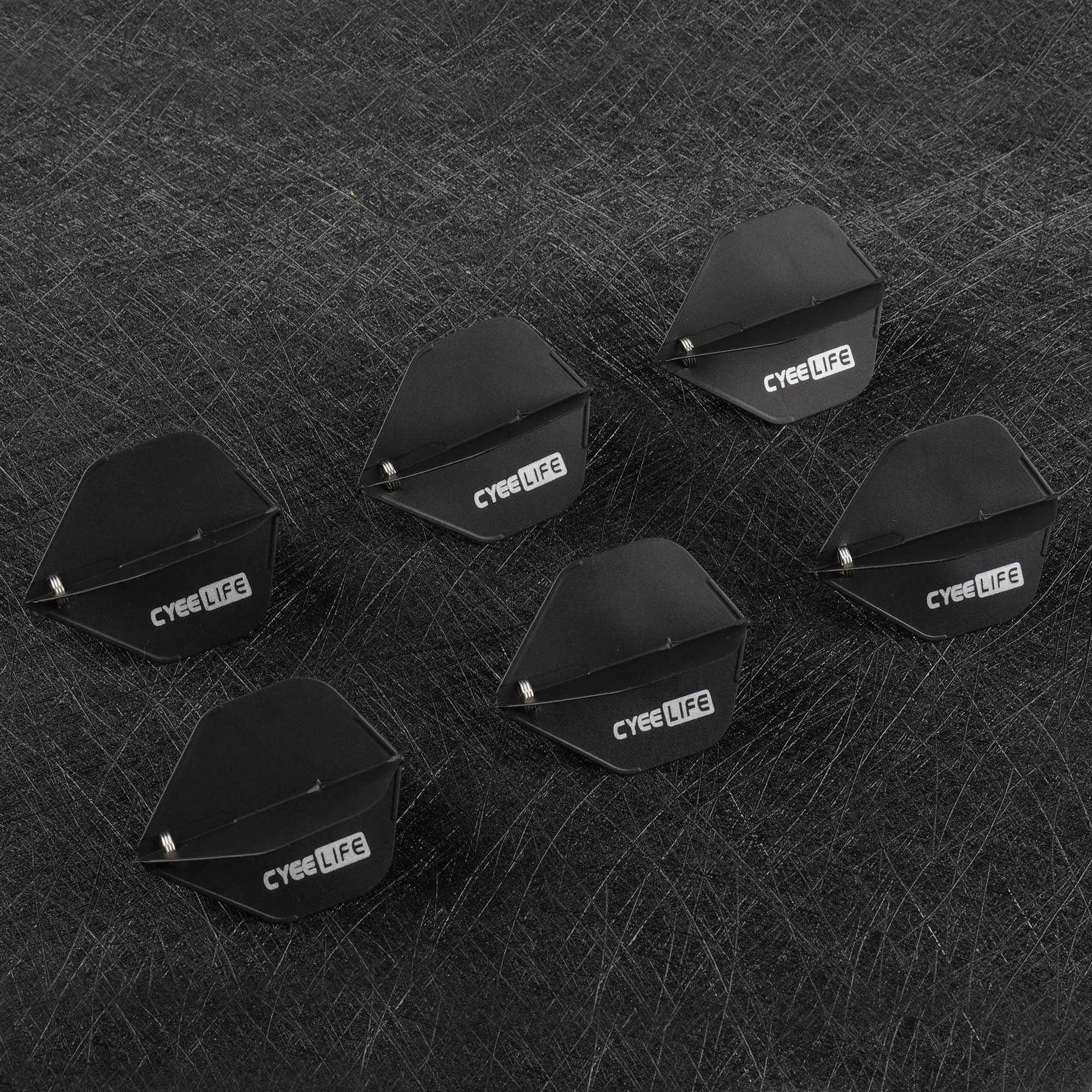 CyeeLife 6PCS Dart Flight Standard Shape regular Flight +12pcs Spring Dart Accessorie Set Durable Anti-Fal Y240807