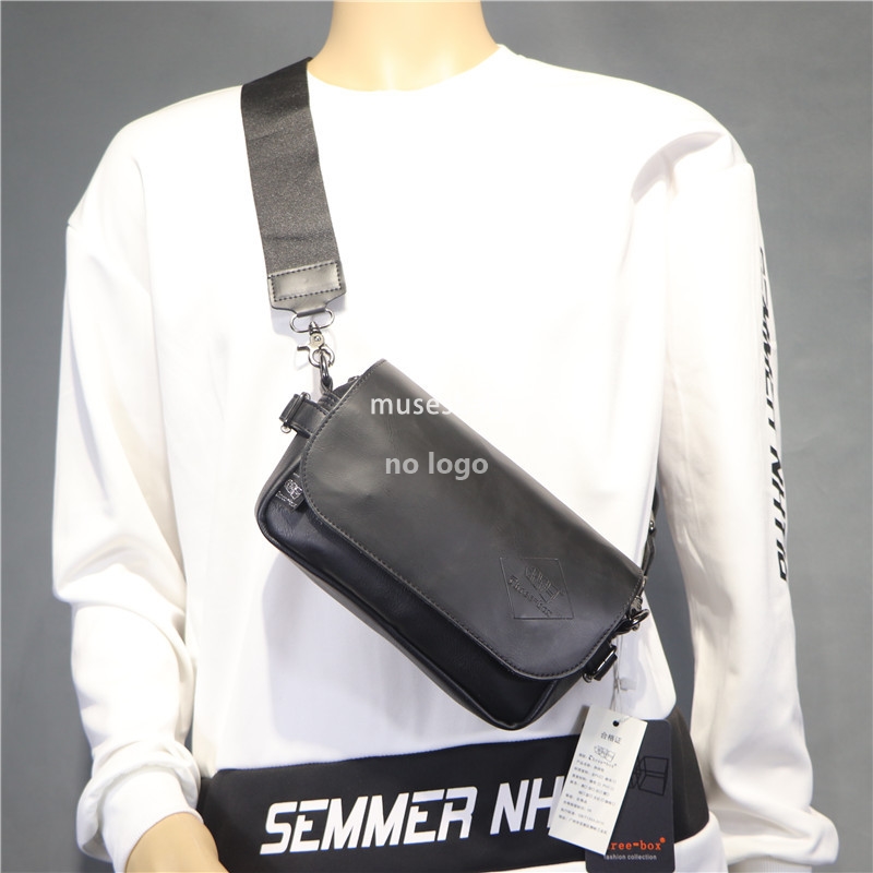 New personality Japanese men's shoulder bag broadband fashionable men crossbody backpack street style Korean female cross bag
