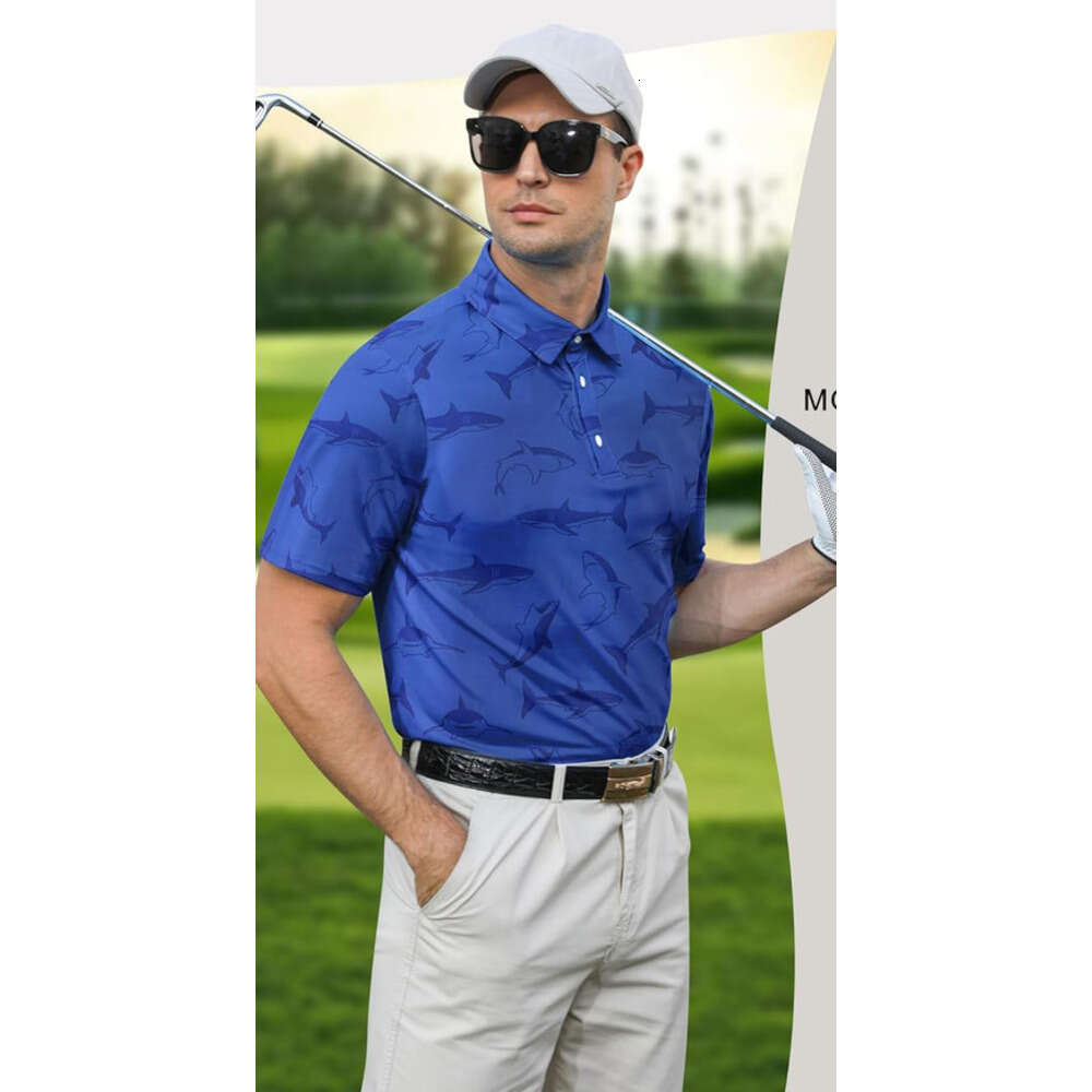 Mens Polo shirt Dry Fit Sleeve Moisture Wicking Performance Golf Tennis Shirt Polos shirts tshirt Casual tops summer clothes Short sleeve