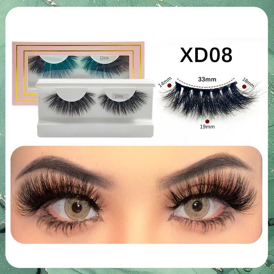 RED SIREN Mink lashes Cruelty Free 100% Real Mink Thick Natural Eyelashes 10mm-20mm Fake EyelashesM240806