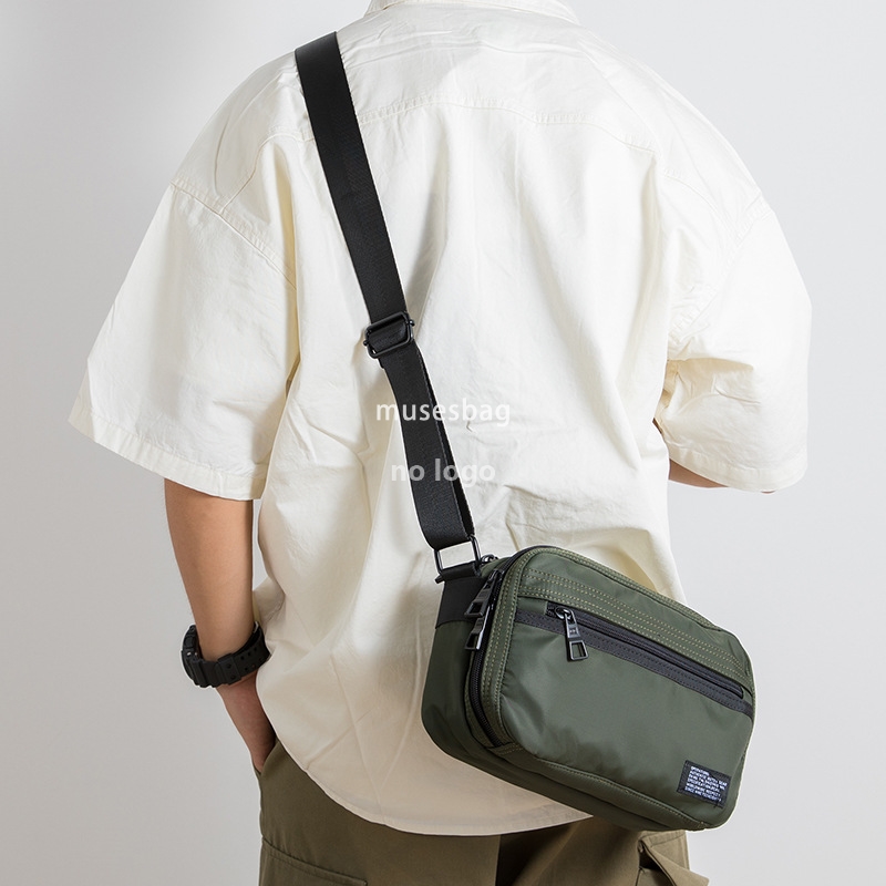 Fashion simple men's shoulder bag Oxford cloth fashion casual crossbody bag Youth trend messenger bag student square bag