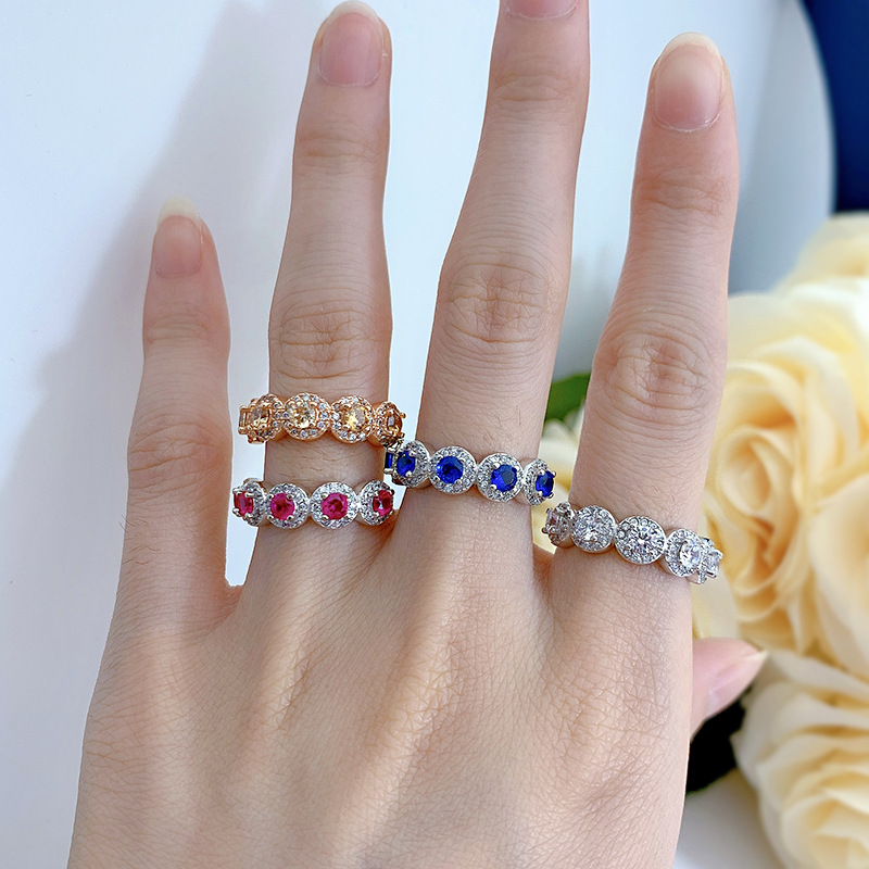 Gorgeous Moissanite Wedding Ring: Sterg Sier, Round Cut, Jewelry for Ladies