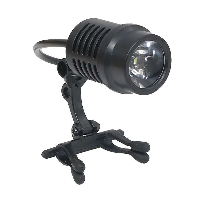 LED Dental Headlight 50000LUX White Light Color Head Lamp with Clip Rechargeable Lithium Battery ChargerCL240807