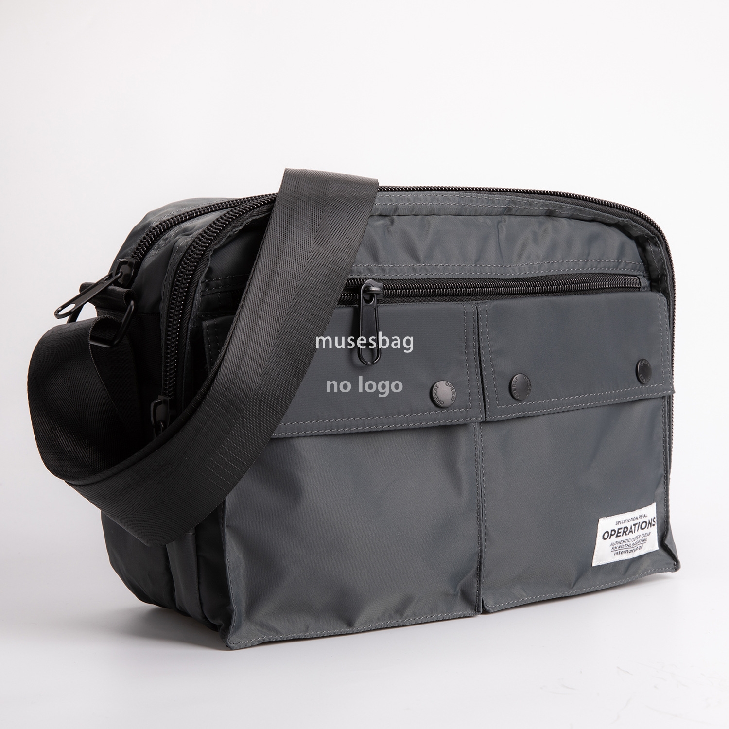 Japan and South Korea new simple men's Oxford cloth single shoulder crossbody bag briefcase casual single shoulder messenger bag fashion bag