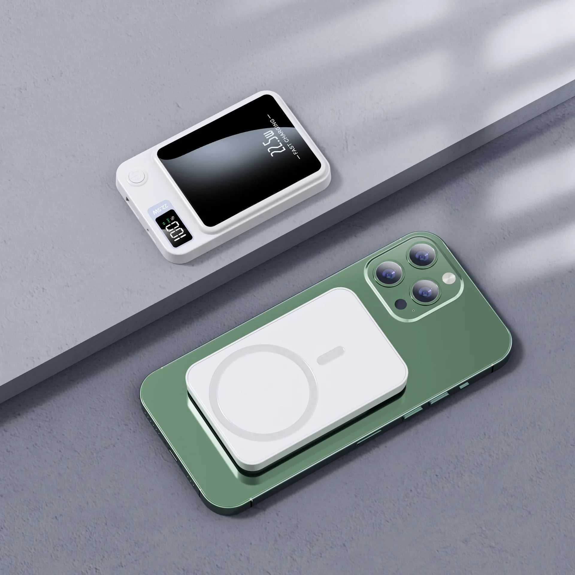 Power Bank 50000mAh Portable Macsafe Magnetic Fast Wireless Charger for Iphone 12 13 14 Pro Max External Auxiliary Battery PackCL24088