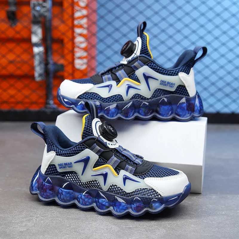 Flat shoes Luxury Boys Shoes Children Sneaker Fashion Platform Mesh Casual Sports Shoe Breathable Summer 2024 New Boy Sneaker H240805