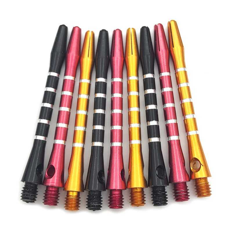 18Pcs/set Darts Shafts Accessories Six Colors Aluminum Screw Dart Shaft Standard 2BA Long 48mm Shafts Wholesale Flechette Y240807