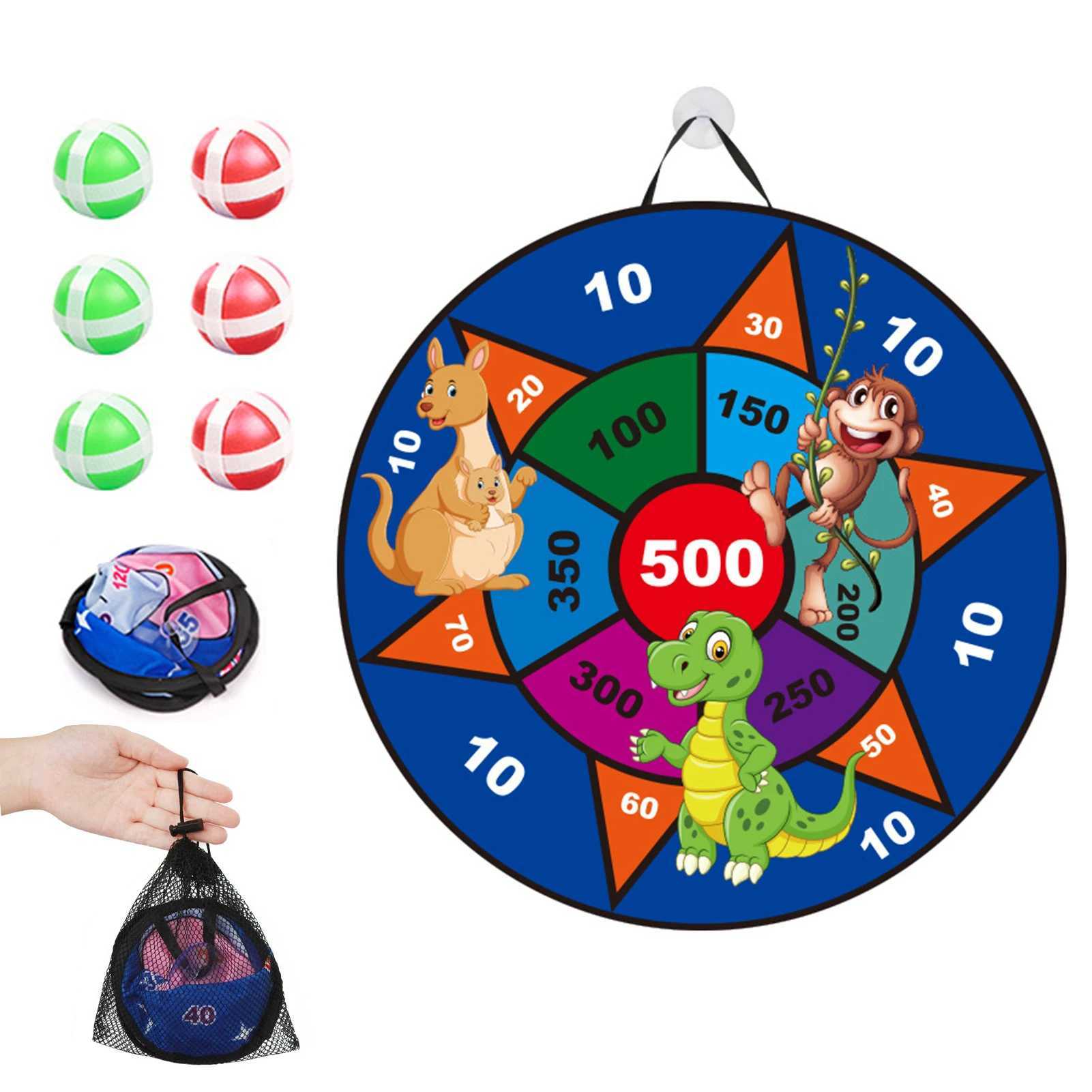 Children Dart Board Game Wall-mounted Sticky Ball Indoor Play Toy Home Family Entertainment Game For Kids Y240807