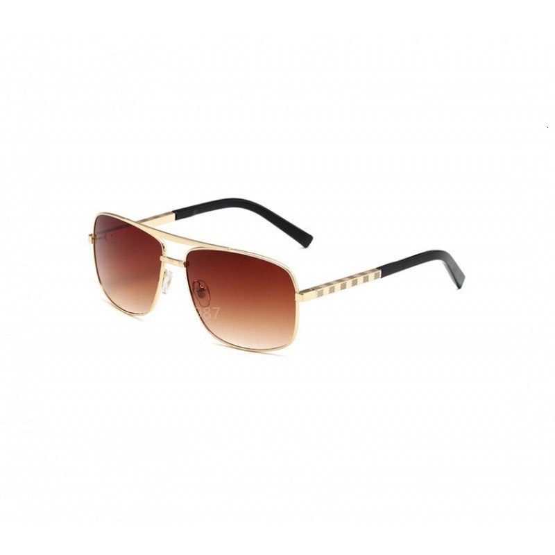 Sunglasses men luxury Sunglasses attitude sunglass gold frame square metal frame vintage style outdoor design classical model 0259