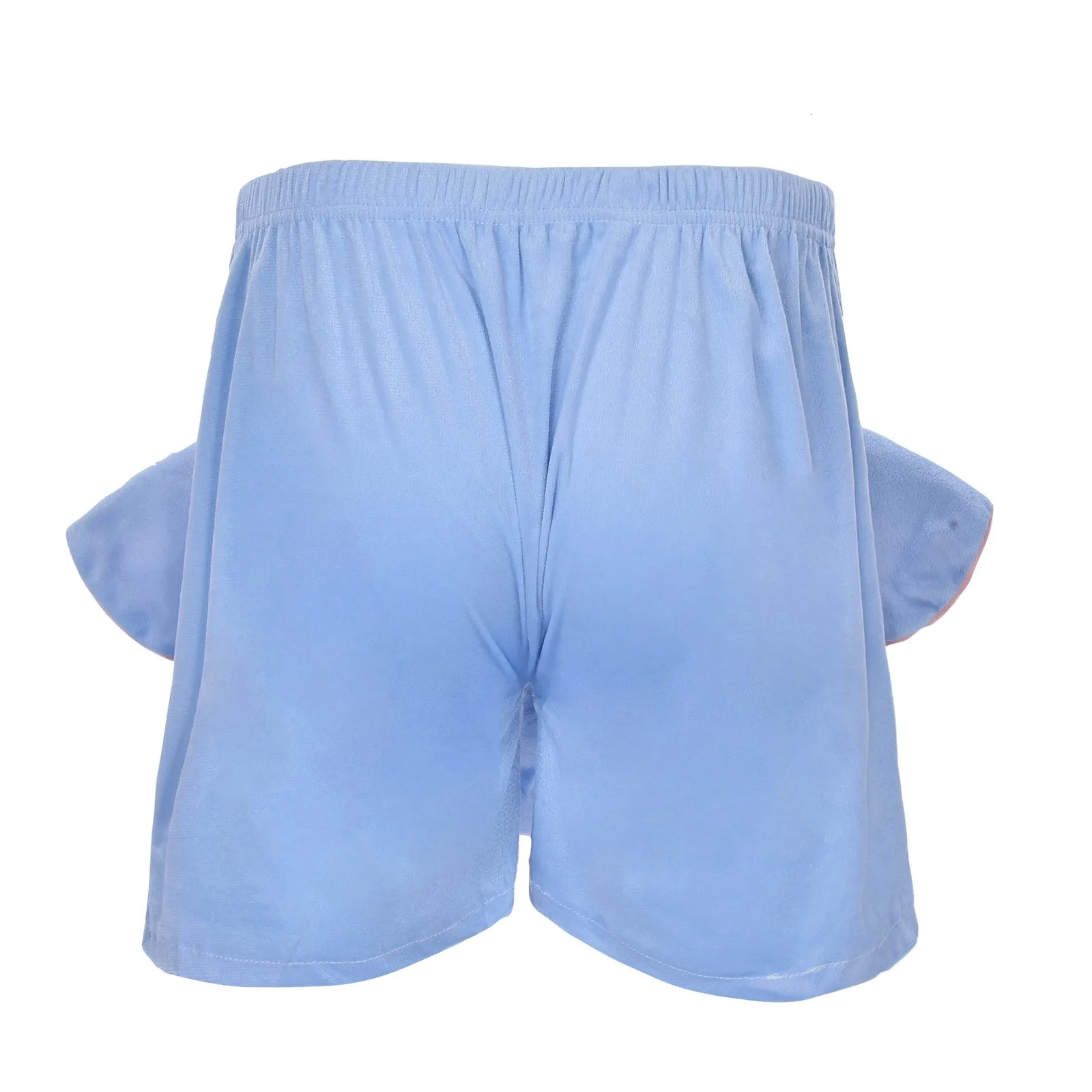Animal Elephant Ear Trunk Mens Pyjamas Shorts Cartoon Boxers Novelty Plush Short Pant Humorous Underwear Prank Gifts Bottoms 240809