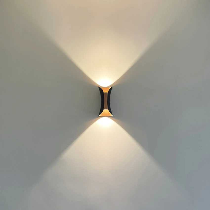 12W LED Outdoor Waterproof Wall Lamps Up and Down Aluminum LED Wall Lights Garden porch Wall Scorce Wall Lighting FixturesCL240809