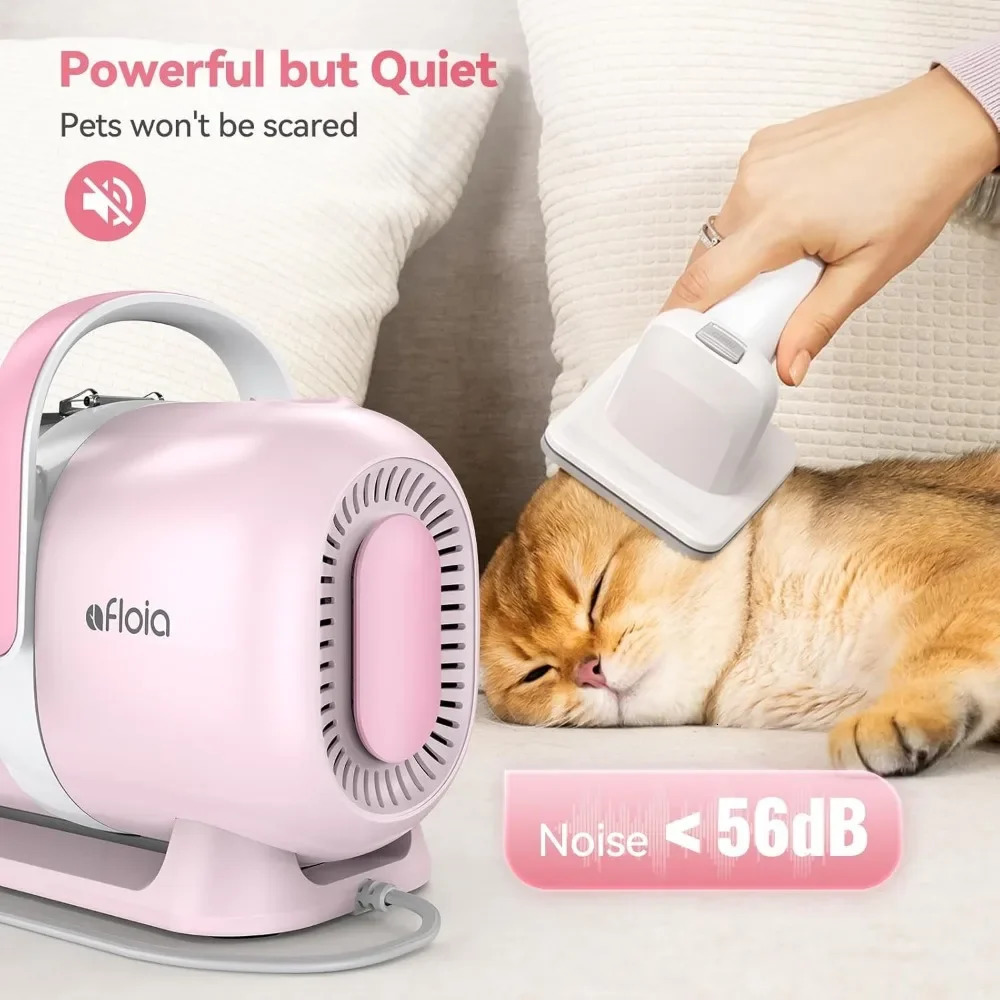 Dog Grooming Kit Pet Grooming Vacuum Dog Clippers Dog Brush for Shedding with 5 Pet Grooming Tools 240808
