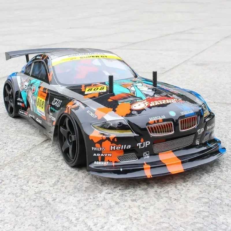 Free shipping 1 10 70km/h high-speed drift remote control 2.4g 4wd off-road vehicle dual speed Rc car childrens Christmas gift