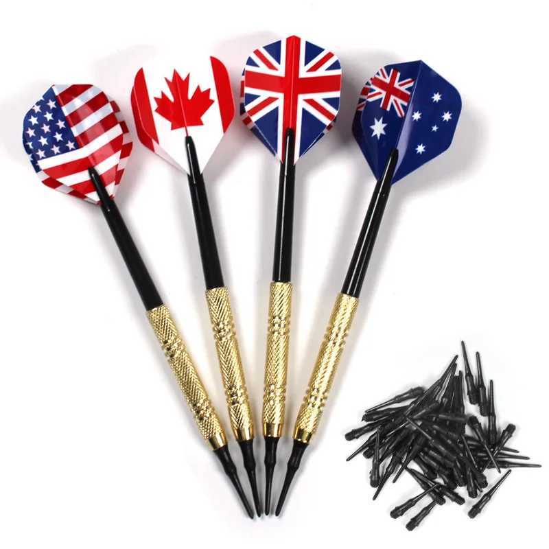 12 Pcs/Set Darts Professtional 14g Safety Soft Tipped Darts 36 Plastic Tips 175g Electronic Dartboard Target Accessories Y240807