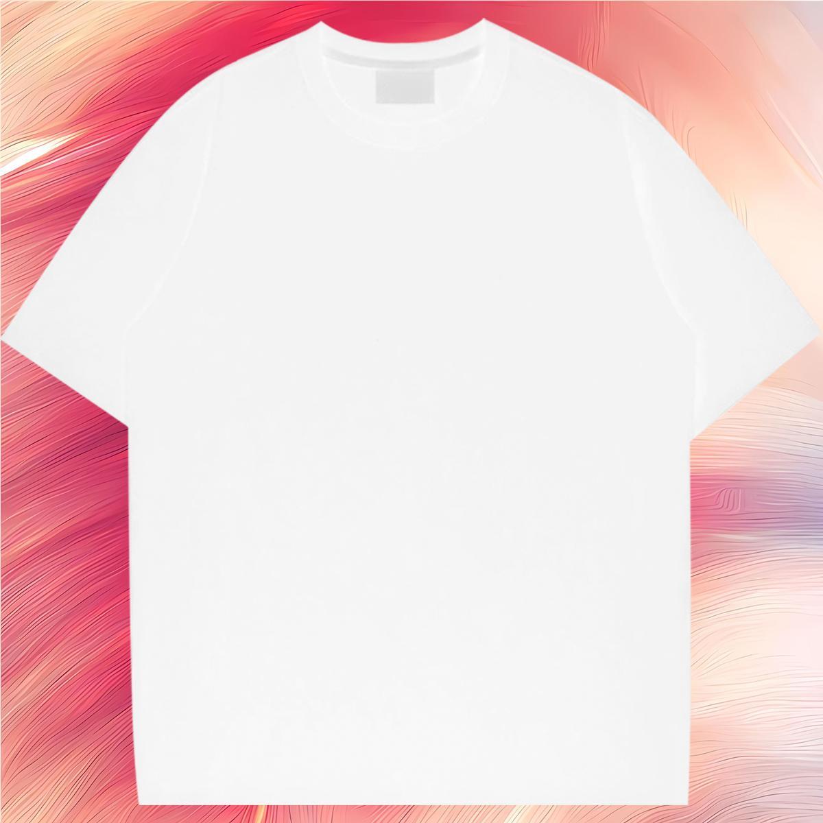 5A Women Tees 230g Pure Cotton scary Casual Sport T shirt Short sleeve Soft DIY Printed Polos